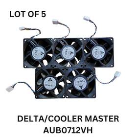 Aub712vh Delta 5x Delta/cooler Master 92mm X 25mm Case Heatsink Fan 12v .56amp 4pin