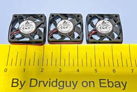 Efb0512hha Delta Lot Of 3 Electronics Dc Brushless Dc12v 0.20a Fans