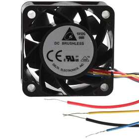Tha0412ad Delta Electronics Fan Tubeaxial 12vdc Square - 40mm X 20.6 Cfm 4 Wire Long Leads