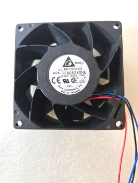 Ffb0824she Delta Dc Brushless Cooling Fan 24v 0.51a 80mm X 38mm High Speed 3-wir