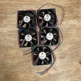 Qfr0812sh-cx13 Delta Qfr0812shcx13 Lot Of 5 Brushless Fan Axial 80x25.4mm 12vdc