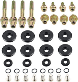 Vcb001bk Dewhel Aluminum Slim Valve Cover Hardware Washer Bolt Black For Acura Honda