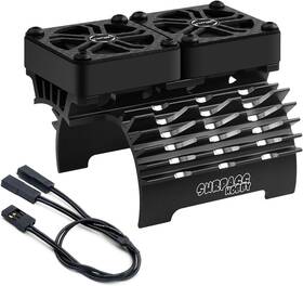 Fan-008 Dideaeco Rc Cooling Fans 1/5 16000 High Rpm 40mm Twin Motor With Metal Heatsink
