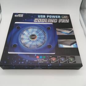 Digital Essentials 192234051245 Usb Powered Led Cooling Fan Red Blue Green Lights Ps4 Laptop