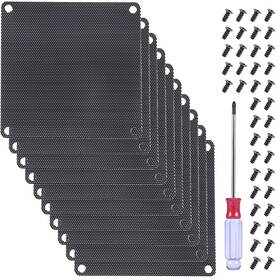 St-us-101 Dkardu 10pcs 120mm Fan Dust Filter Black Pvc Plastic Screw Mount Touch Control Pc