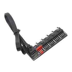 Dke&ymq 931540266318 Pwm Fan Hub 4-pin Pc Power Supply Cable 1 To 5 Way Splitter For D