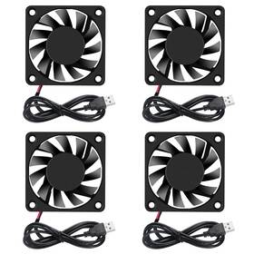 13088-1 Dorhea 4pcs 6010 Fan 60x60x10mm Dc 5v 60mm Brushless Cooling Replacement Usb