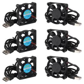 Dorhea 313026035070 6pcs 50mm Fan Usb X10mm Brushless Cooling Dc 5v F