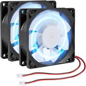 Dorhea 313042323359 2pcs 80mm/3.15inch For Dc Fan 5v Computer Case 80x80x25mm 2pin 8025 B