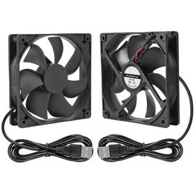 12025 Dorhea 687117724113 2pcs Fan 120x120x25mm Dc 5v 120mm X 25mm Usb Brushless Cooling Pc Rep