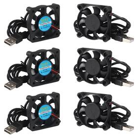 Dorhea 687117724960 6pcs 50mm Fan Usb X10mm Brushless Cooling Dc 5v Cool Inch