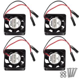 3007 Dorhea 701715471399 4pcs Fan Black For Raspberry Pi 4 30x30x7mm Brushless Cooling