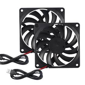 Da11795-1 Dorhea 2pcs 8010 Dc 5v Fan 3d Printer 80x80x10mm Brushless Cooling 80mm Ball Bea