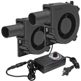 Dad12095-1 Dorhea 2set 120mm Bbq Fan 12v Blower Brushless With 110v/120v Variable Speed Control