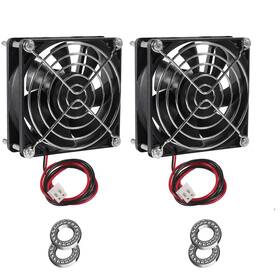 Dad12340-1 Dorhea 2pcs 12v 9225 Cooling Fan Dual Ball Bearings Brushless Axial