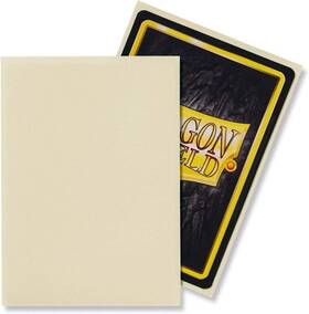 At-11017 Dragon Shield Matte Ivory Standard Size 100 Ct Card Sleeves Individual Pack