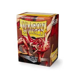 At-11037 Dragon Shield Matte Ruby Standard Size 100 Ct Card Sleeves Individual Pack