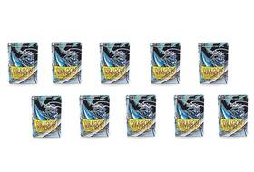 Supdsmtmcl10 Dragon Shield 10 Packs Matte Mini Japanese Clear 60 Ct Card Sleeves Display C