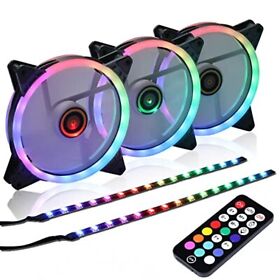 Ds 140mm Led Fans With Controller For Pc Cases Addressable Rgb