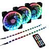 Ds-a03 Ds Addressable Rgb Led Case Fan With Controller For Argb