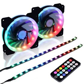 Ds-a032 Ds Computer Case Cooling Fan For Pc Cases 120mm Led Rgb With New