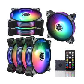 Ds-g06 Ds Leddess 120mm Case Cooling Fan For Computer Fans Side Led Running Lights Eff