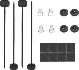 Dwarfoo 313094710732 Black Universal Electric Radiator Fan Mounting Kit Slim Plastic P