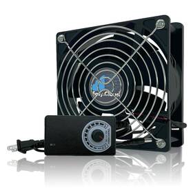 Easy Cloud 726084143944 120mm Computer Fan With Ac Plug Variable Speed Axial Muffin