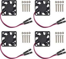 3007 Easycargo 711181293227 30mm Fan 5v 3.3v Dc Quiet For Raspberry Pi 5 4 3b 4-sets