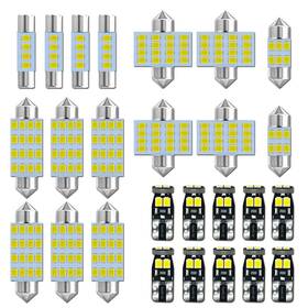 De3175 Ebaifun 767809814190 26-pack 6000k White 12v 6411 T10 2825 6612f 6615f 31mm 41mm Led Bulb K