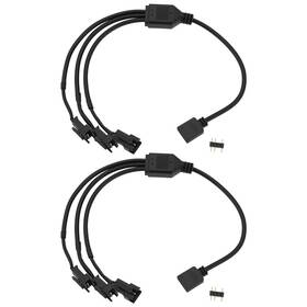441-a-el Ecsing 2pcs 5v 3pin Argb Female To Sm Male Adapter Cable 1 3 Split 30c