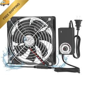5.5x5.5x1.0in Eiovnur High Airflow 5.5ftft Plug In Computer Fan With Speed Controller 12v