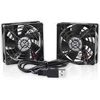 Eltcsufan80 Dual Fan Inch Usb Ventilator Compatible Cooling Db