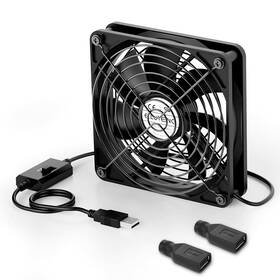2dctusbf Eluteng Ua Ufan 12cm Bk 120mm Usb Computer Fan 5v Pc Cooling With 3 Adjustable Speeds And Dc To A