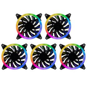 600-2000rpm Empowered Pc 056636416277 5-pack Halo Argb Cpu Cooling Fans 120mm Pwm Low Noise Heavy Duty