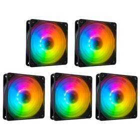600-2000rpm Empowered Pc 056636417427 5-pack 120mm Argb Cooling Fans Low Noise 3-pin