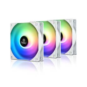 Uchf12pargb-w-bp3 Enermax 2pargb-w-bp3 Hf120 Argb White Addressable Rgb Fan Pack Of 3
