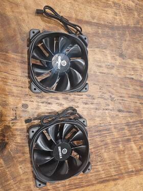 Enermax Sqargb12p-sgx6 Squa Argb Pwm 120mm Case Fan - 4 Pack Black Oem