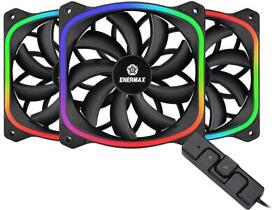 Ucsqargb12p-bp3 Enermax Squ A Rgb Pwm 120mm Case Fan Addressable Sync Via Motherboard With R