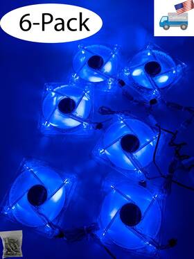 Xucev9n Enermax 6pack Twister 90mm Blue Led 3pin 12v On/off Cpu/case Cooler Fan