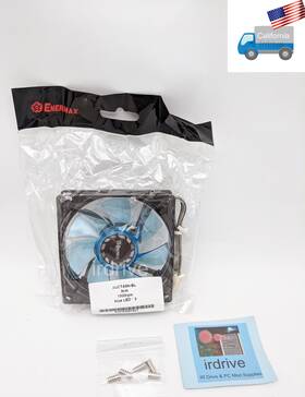 Xucta9n-bl Enermax New 90mm X 25mm Blue Led 3-pin 12v Pc Case Cooling Fan Screws