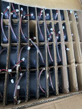 Km128025mb Ever Flow F128025sh Lot 100pcs Everflow Fan Dc 12v 0.19amp 2n5 Fan0100