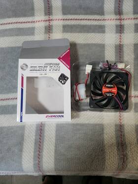 Evercool 711158197424 New 70 Mm X 10 3/4pin 12v Dc Ball Bearing Fan Fast Free Shipping