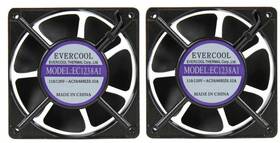 Ec1238a1hbt Evercool 2 X 120mm 38mm 110v 115v 120v Ball Bearing Ac Cooling Fan Ec1238a1
