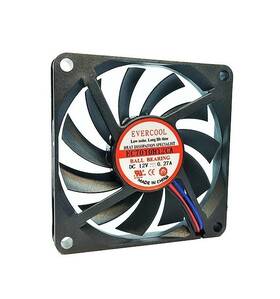 Ec7010h12ca Evercool 70x70x10mm High Speed Ball Bearing Slim Computer Fan 3-pin