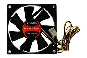 Ec8015th12ba Evercool 80x80x15mm High Speed Fan Dual Ball Bearing