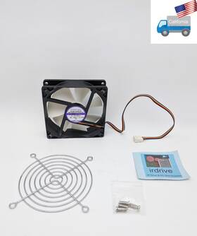 Ec9225h12ep Evercool 92mm X 25mm 4pin Pwm El Bearing 12v Dc Pc Case Cooling Fan Grill/guard