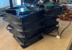 Fb8025bu Everflow Lot Of 8 200mm Fans Af29ear 4-pin Dc 12v 0.6 Amp Free Ship