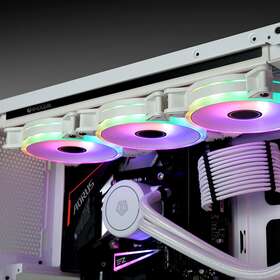 Ezdiy-fab X-5p White Moonlight 120mm Rgb Case Fan With Hub X 6 Pack
