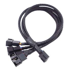 Gpufan1to4 Ezonpinzv Micro 4-pin Pwm Gpu Fan Adapter Splitter 3pin 4pin 27 Cm Black